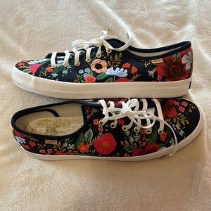 Keds Women's Floral Sneakers - Black and Multicolor